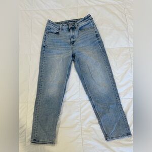American Eagle high rise straight leg jeans
